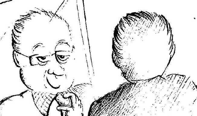 Vignetta dedicata a Vico Valassi rieletto alla presidenza della CCIAA