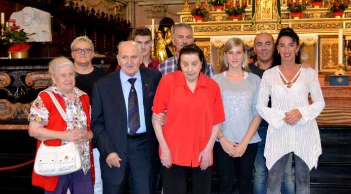 Rosy e Angelo Bonacina in festa a Mandello per i 60 anni di nozze