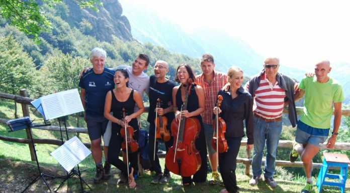 Quartetto d’archi al rifugio Elisa, il fascino della musica in quota