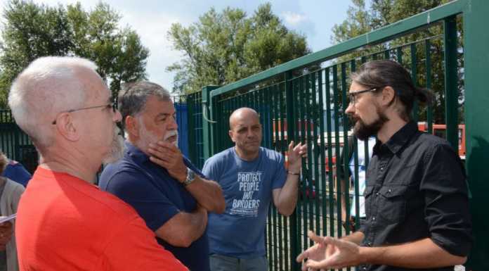 Anche Anghileri alla tendopoli: “A Lecco non c’è solo razzismo”