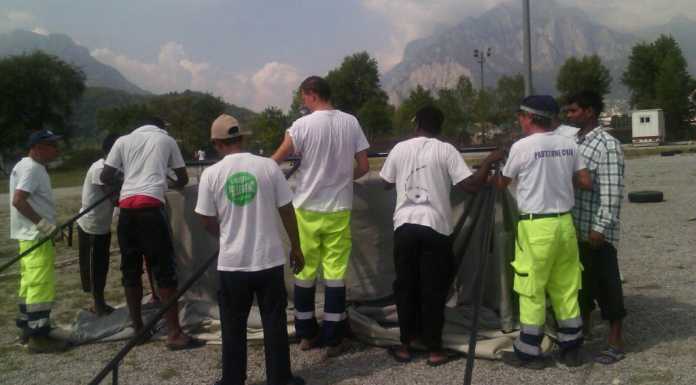 Bione, montate altre due tende per ospitare nuovi profughi