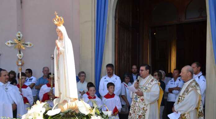 Abbadia, benedetto il nuovo sagrato davanti alla Madonna di Fatima