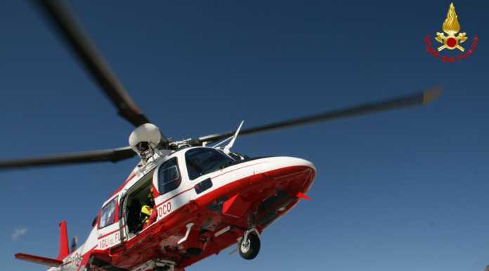 Fungiatt disperso a Colico, recuperato in elicottero