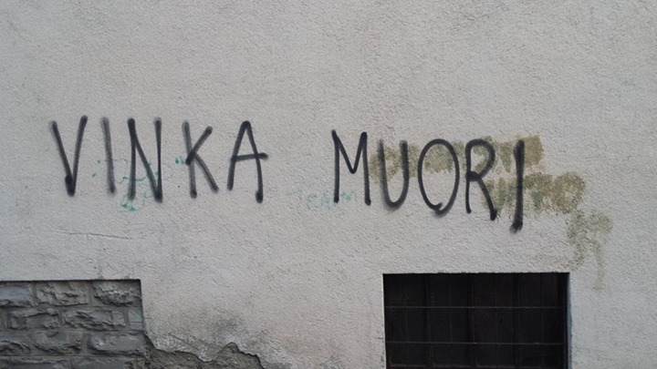 Scritte contro Vinka, annullato l’evento per il Donbass