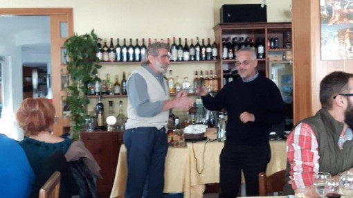 Calumer, presidente del CAI di Ballabio, insieme ad Emilio Aldeghi, presidente CAI di Lecco