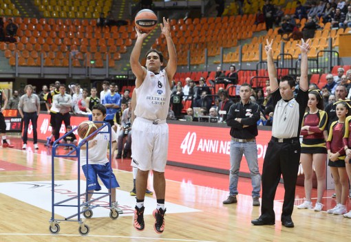 Giulio Mascherpa alla gara di tiro da 3 punti (foto credit sito LNP)