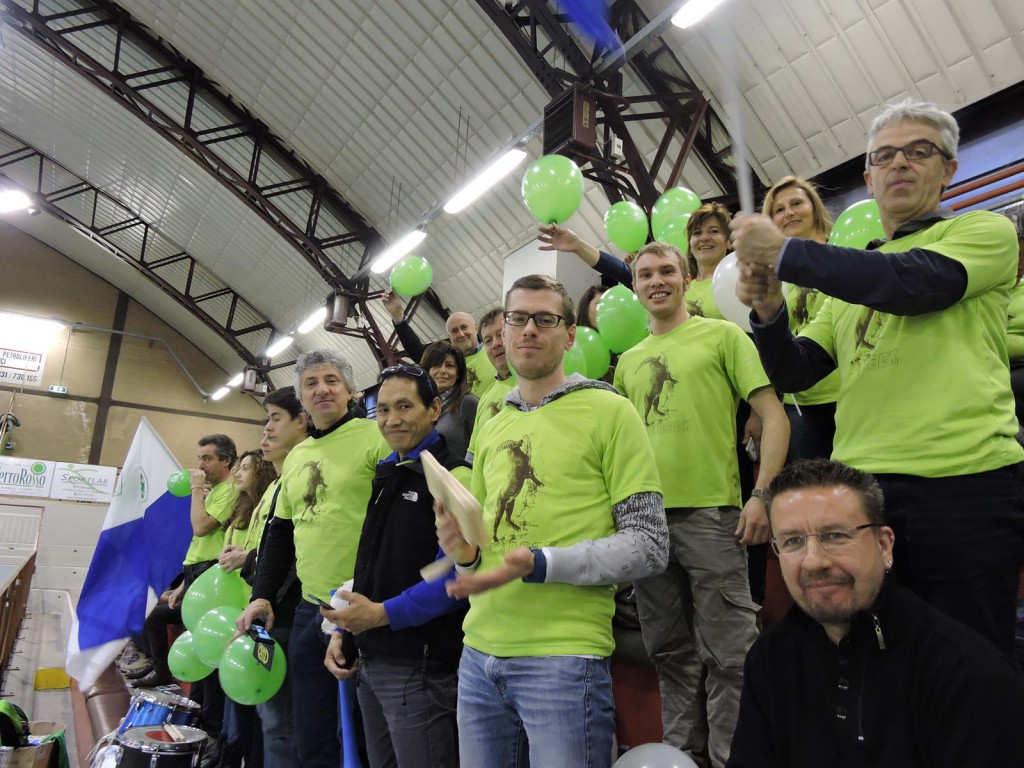 I “Beck” scendono dai monti per tifare l’amico Matteo Riva