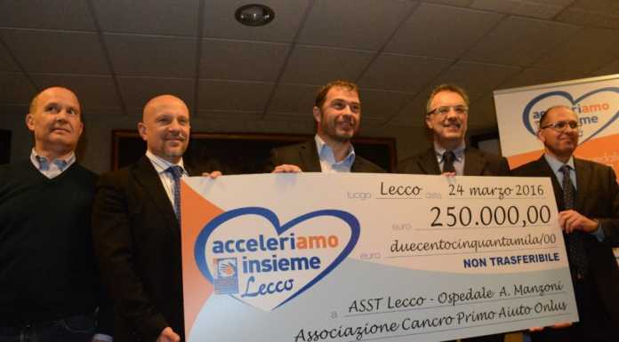Ospedale: 250 mila euro, il dono di Cancro Primo Aiuto