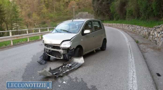 Vecchia Lecco- Ballabio: provoca un incidente e se ne va