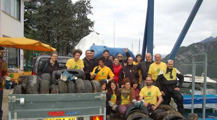 Una discarica sott’acqua: Legambiente recupera 250 pneumatici
