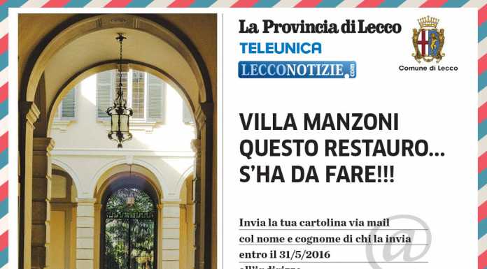 Villa Manzoni. Questo restauro s’ha da fare! Spedite una mail anche voi. Fate i BRAVI!
