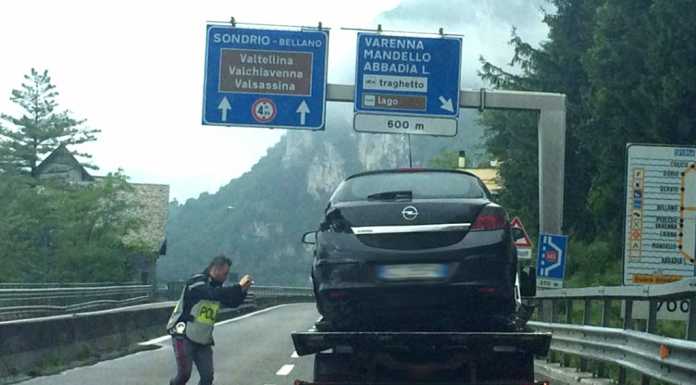 SS36: schianto tra Lecco e Abbadia, un ferito. Traffico in tilt