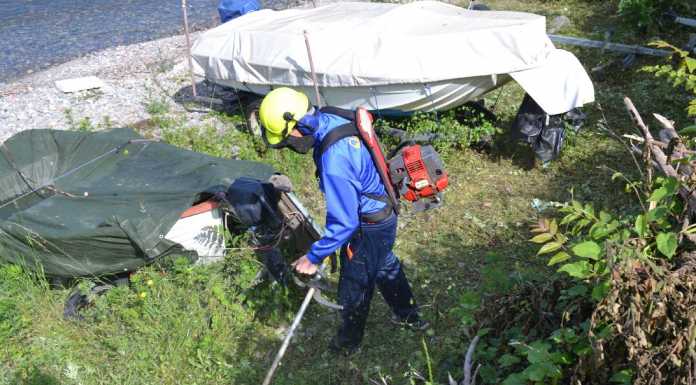 Mandello. Protezione civile e alpini al lavoro su rive e spiagge