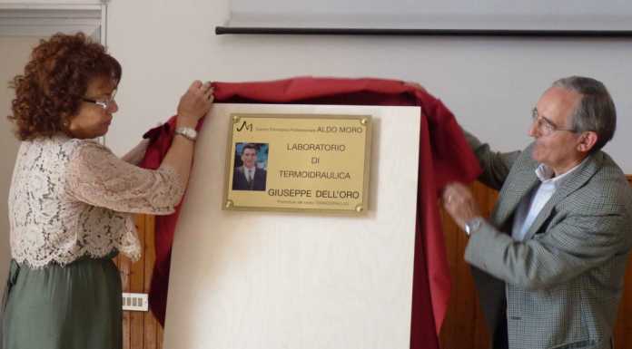 All’Aldo Moro una targa per ricordare Giuseppe Dell’Oro