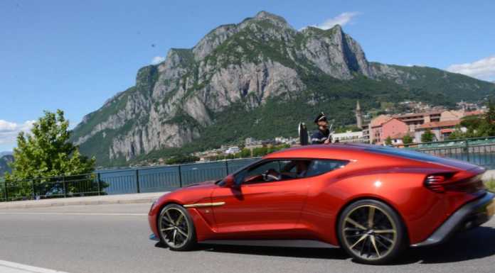 Malgrate: sul lungolago si gira lo spot della nuova Aston Martin