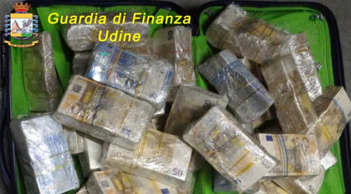 Udine. Fermato con 600 mila euro tenta di corrompere i finanzieri