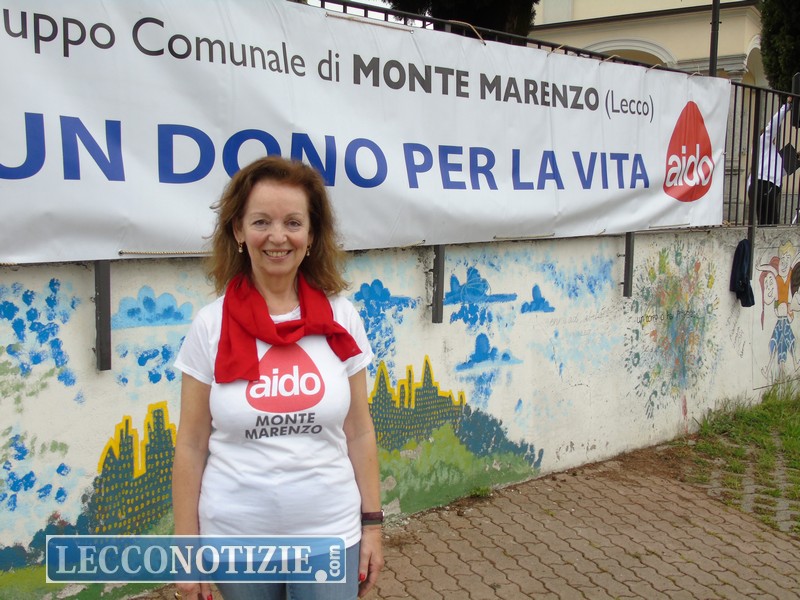 La presidentessa di Aido Monte Marenzo, Mariacristina Rondalli