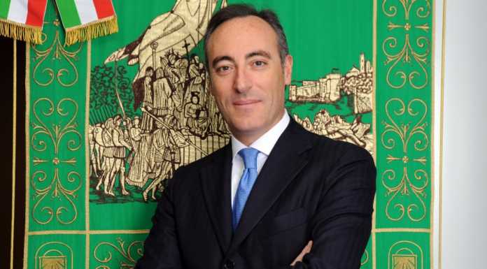 L’assessore Giulio Gallera in visita a Lecco il 29 giugno