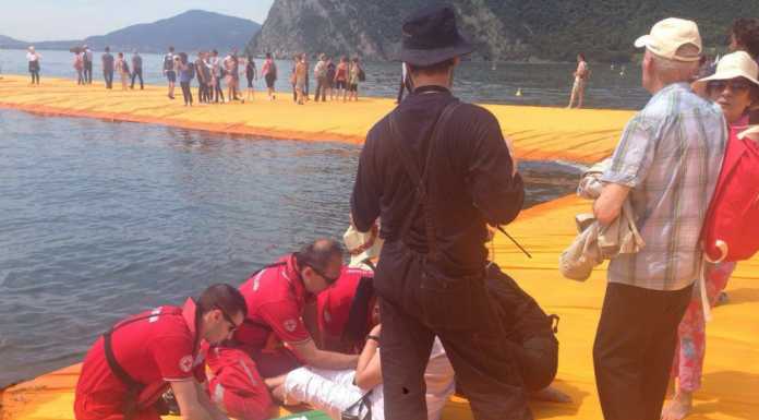 Passerella di Christo: anche la CRI lecchese per garantire la sicurezza