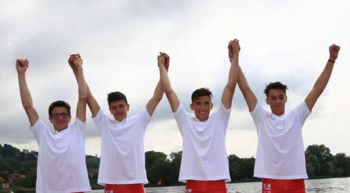 Canottaggio. Il “4 senza” Guzzi, Compagnoni e Codega campioni d’Italia