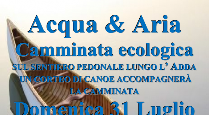 Corteo di canoe lungo l’Adda contro l’incenerimento dei rifiuti
