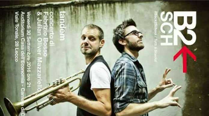 Jazz “Tandem” per il COE : venerdì il concerto benefico a Lecco