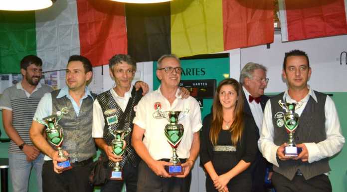 Stelle del biliardo a Mandello, Colombo vince il Meeting internazionale