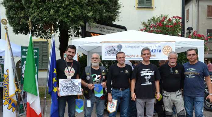 Al motoraduno di Mandello l’omaggio dei motociclisti rotariani