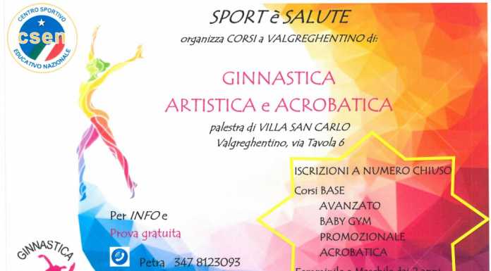 “Sport è salute” organizza corsi di ginnastica a Valgreghentino