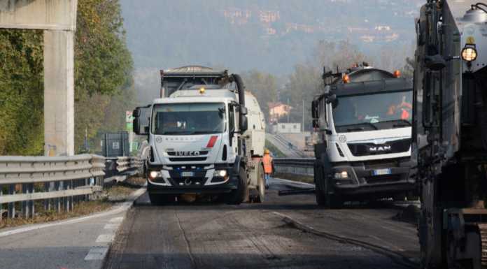 Annone. Ultimi lavori prima della riapertura della Statale 36