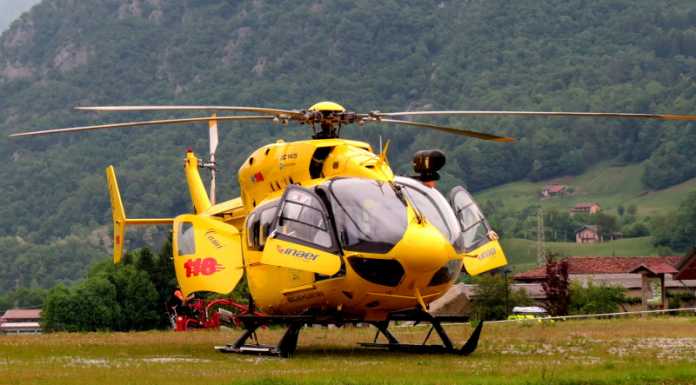 Cortenova, grave infortunio in fabbrica. Donna elitrasportata in ospedale elisoccorso bergamo