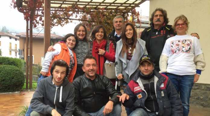 Esino Lario, Paolo Simoncelli e Kate Fretti al raduno in ricordo del “Sic”