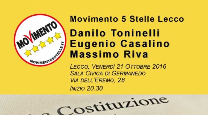 “No” al referendum, a Gemanedo incontro con i 5 Stelle