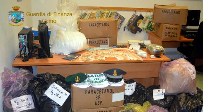 Maxi sequestro di droga da parte della GdF di Como