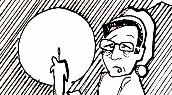 Il consiglio comunale by night di Calolzio nella vignetta di Giò