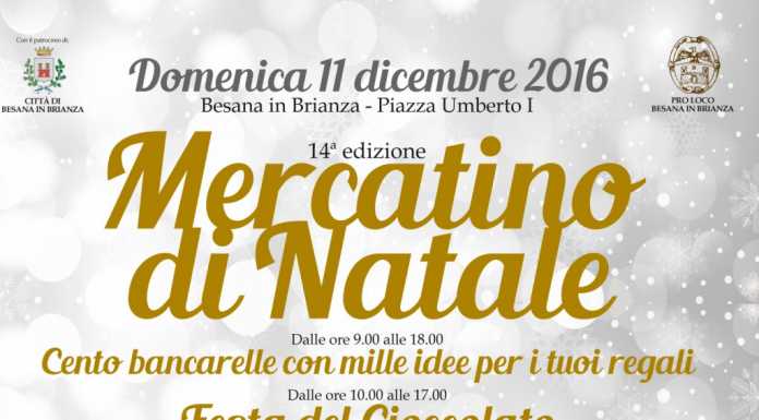 A Besana arriva il Mercatino di Natale e la Festa del Cioccolato