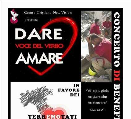 Centro Cristiano New Vision, il 17 il concerto a favore dei terremotati
