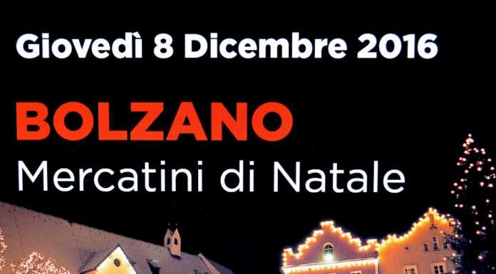 Da Abbadia a Bolzano l’8 dicembre per i mercatini natalizi
