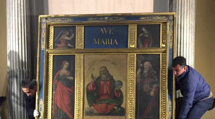 Maggianico: via i lavori per restaurare il polittico del Luini