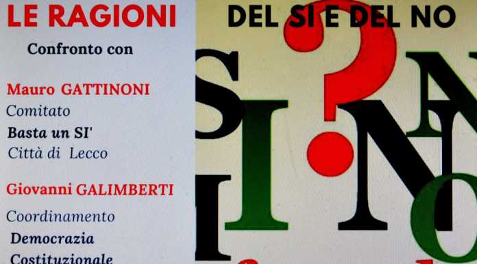 “Sì” o “no” al referendum. A Mandello un incontro del Pd