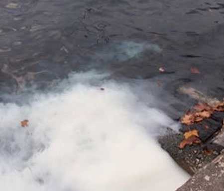 Scarico ‘sospetto’ di fronte al lungolago, la segnalazione di un lettore