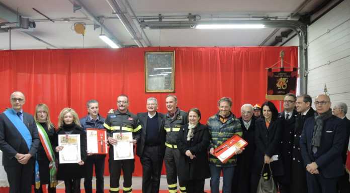 Lecco, pompieri in festa per la patrona Santa Barbara