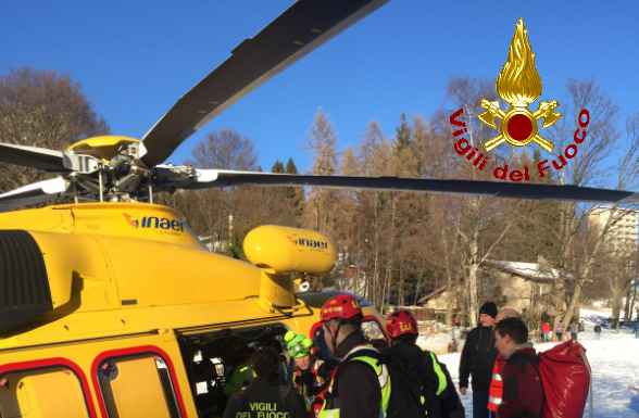 Resinelli: cade sul ghiaccio e si frattura il bacino, elisoccorso