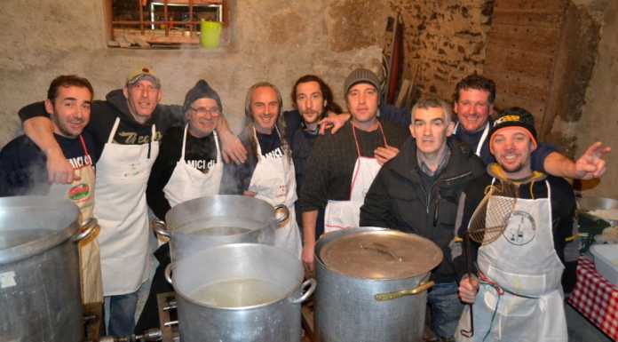 Ombriaco in festa tra ravioli e buon vino nella notte di San Vincenzo