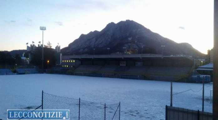 Calcio Lecco, campo impraticabile, rinviata la gara con la Pro Patria
