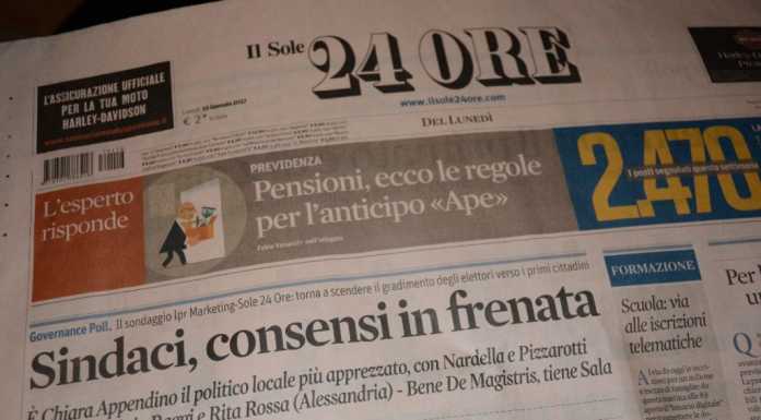 Classifica sindaci: cala il gradimento per Virginio Brivio, 71esimo
