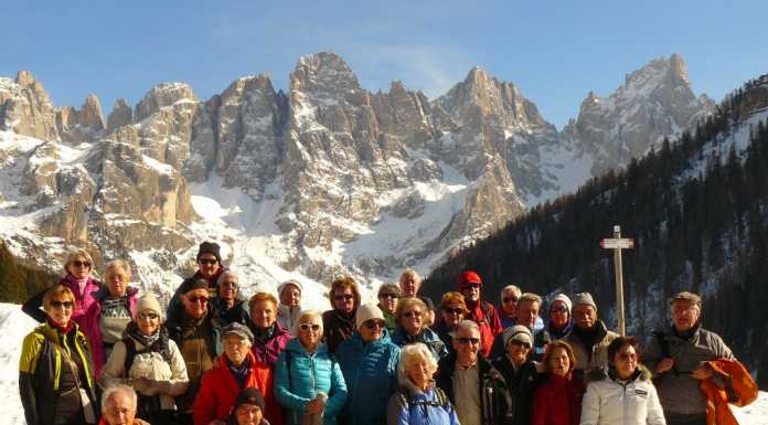 Il “Gruppo Età d’Oro” del Cai Lecco in trasferta sulle montagne trentine