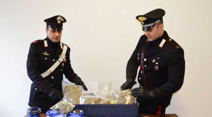 Droga. Sequestrati 4 chili di marijuana, due persone arrestate