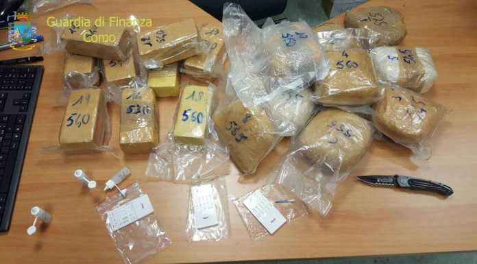 La Finanza sequestra 10 kg di eroina, due gli arresti