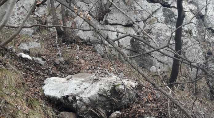 Caduta massi sul San Martino, chiusi il sentiero e la falesia delle “placchette” frana-san martino-sentiero-evidenza